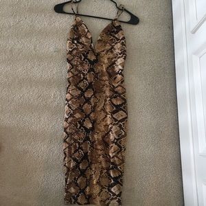 Snakeskin dress
